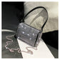 New Arrival Trendy Rhinestone Small Square Bag | Full Diamond Underarm Bag & Diamond-Embedded Women's Shoulder Crossbody Small Handbag