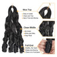 55cm Spiral Curly Braid Crochet Hair - French Curl Loose Wave Wig - Heat Resistant Synthetic Hair