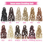 55cm Spiral Curly Braid Crochet Hair - French Curl Loose Wave Wig - Heat Resistant Synthetic Hair