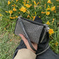 Rhinestone Square Pouch | Full Diamond Underarm Bag & Chain Shoulder Crossbody (Small Handbag, Japanese & Korean Style)
