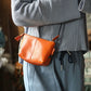 Genuine Leather Retro Portable Phone Bag | New Top Layer Cowhide Crossbody for Women (Pure Color)