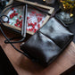 Genuine Leather Retro Portable Phone Bag | New Top Layer Cowhide Crossbody for Women (Pure Color)