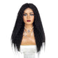 Long Curly U Part Lace Wig - 90% Human Hair Blend - Loose Wave African Wig - Sweet & Cute Style
