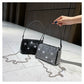 New Arrival Trendy Rhinestone Small Square Bag | Full Diamond Underarm Bag & Diamond-Embedded Women's Shoulder Crossbody Small Handbag