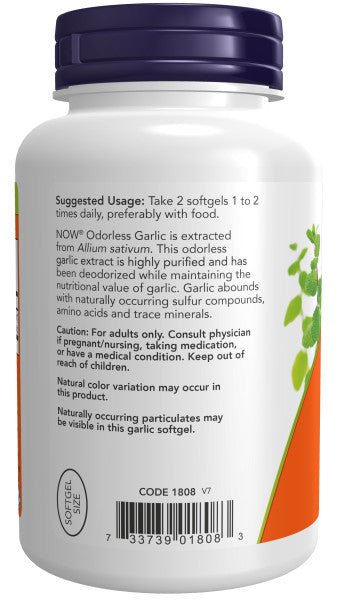 Garlic, Odorless