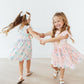 Off to the Circus Flutter Sleeve Twirl Dress