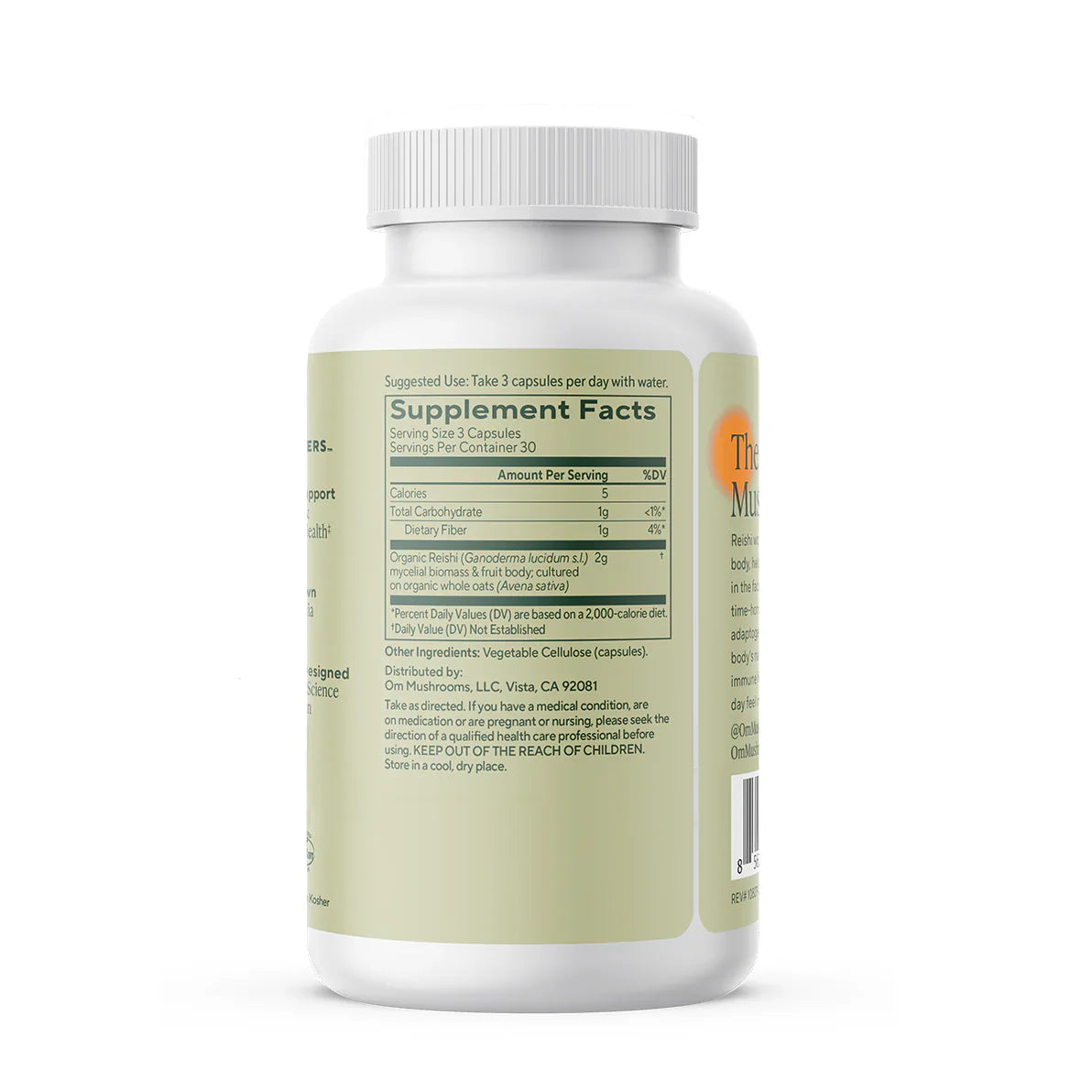 Om Mushroom Superfood Reishi Capsules, 90 Count