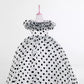 Orchid Black and White Party Dress