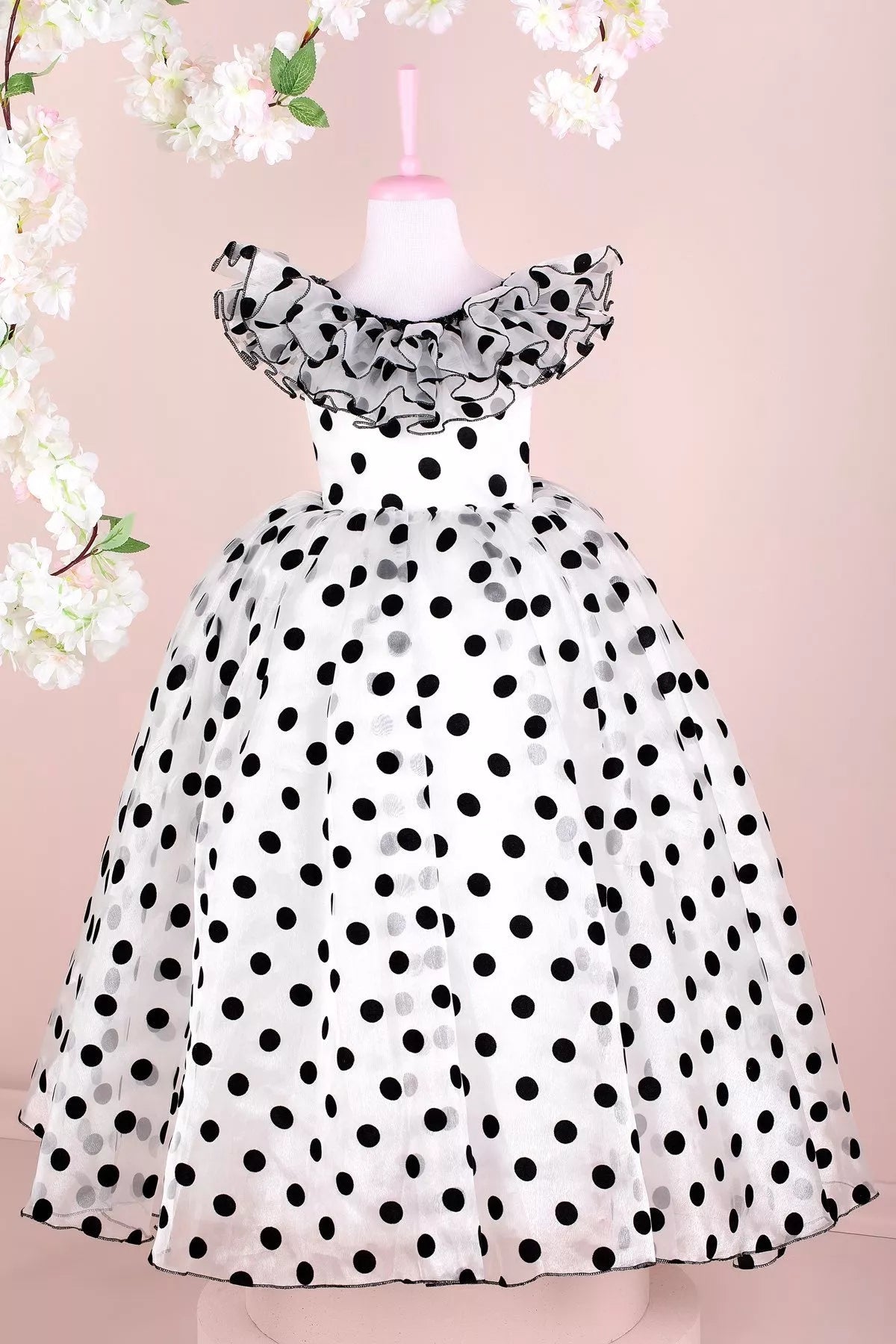 Orchid Black and White Party Dress