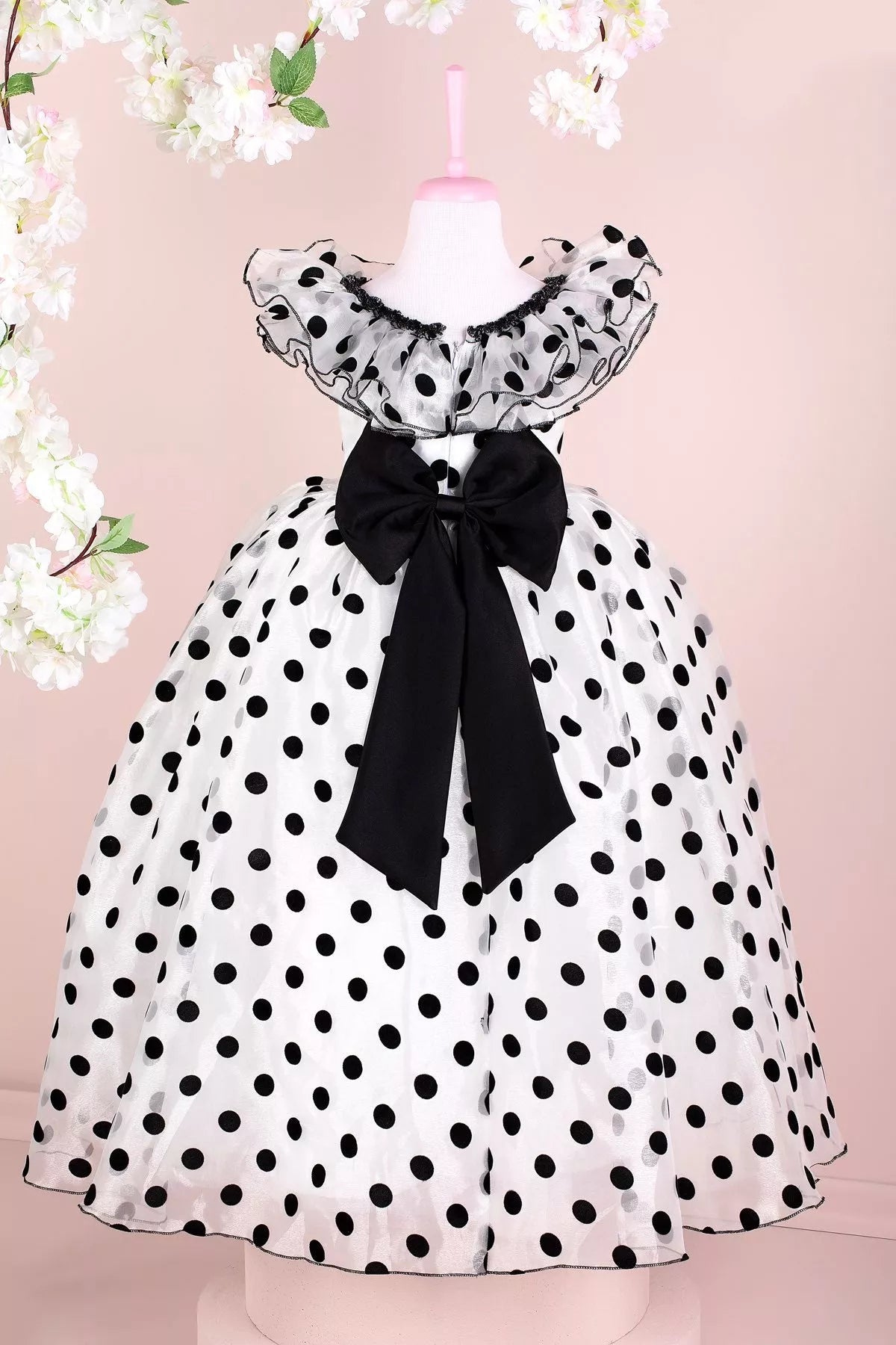 Orchid Black and White Party Dress