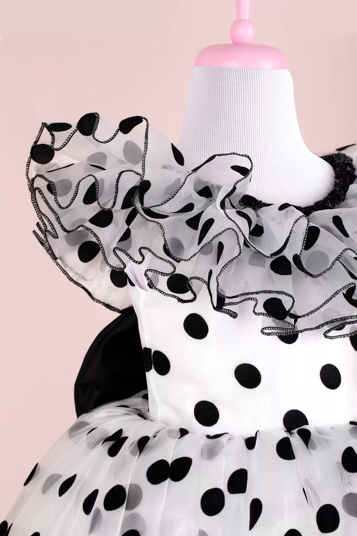 Orchid Black and White Party Dress