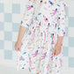 Out of this World 3/4 Sleeve Pocket Twirl Dress