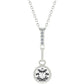 Avera Minimalist Teardrop Pendant Necklace in Sterling Silver
