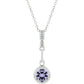Avera Minimalist Teardrop Pendant Necklace in Sterling Silver