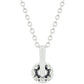 Avera Classic Solitaire Cubic Zirconia Pendant Necklace