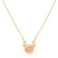 Avera Reversible Cubic Zirconia Reindeer Pendant Necklace
