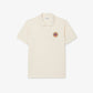 Lacoste Mens Classic Fit Petit Pique Badge Polo - Cream