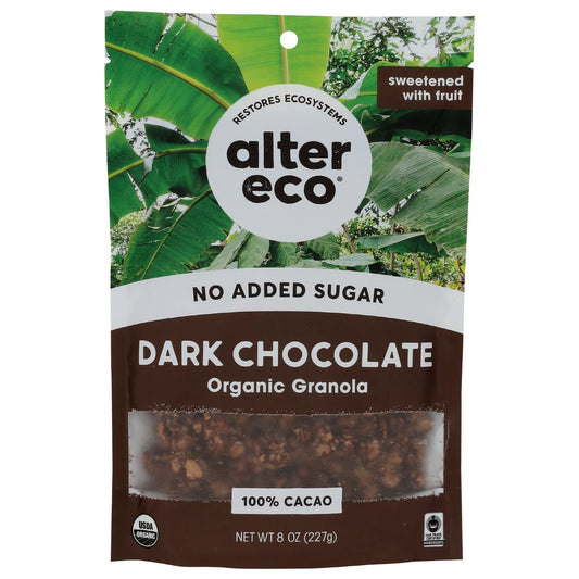 Alter Eco Organic Dark Chocolate Granola, 8 oz, Pack of 6