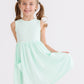 Pastel Green Tank Pocket Twirl Dress