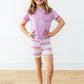 Pastel Stripes Twirl Shorts