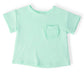 Pastel Green Ruffle Pocket Tee