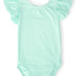 Pastel Green S/S Flutter Sleeve Leotard