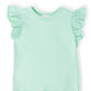 Pastel Green S/S Ruffle Tee