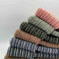 Patented H Stitch Contrast Cuffed Beanie, Gray and Denim Blue