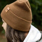 Patented H Stitch Cuffed Beanie, Camel Brown