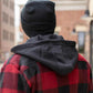 Patented H Stitch Cuffed Beanie, Charcoal Black