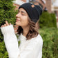Patented H Stitch Cuffed Beanie, Charcoal Black