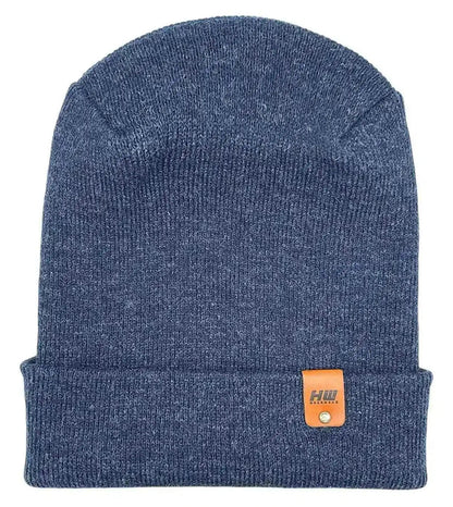Patented H Stitch Cuffed Beanie, Denim Blue