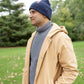 Patented H Stitch Cuffed Beanie, Denim Blue