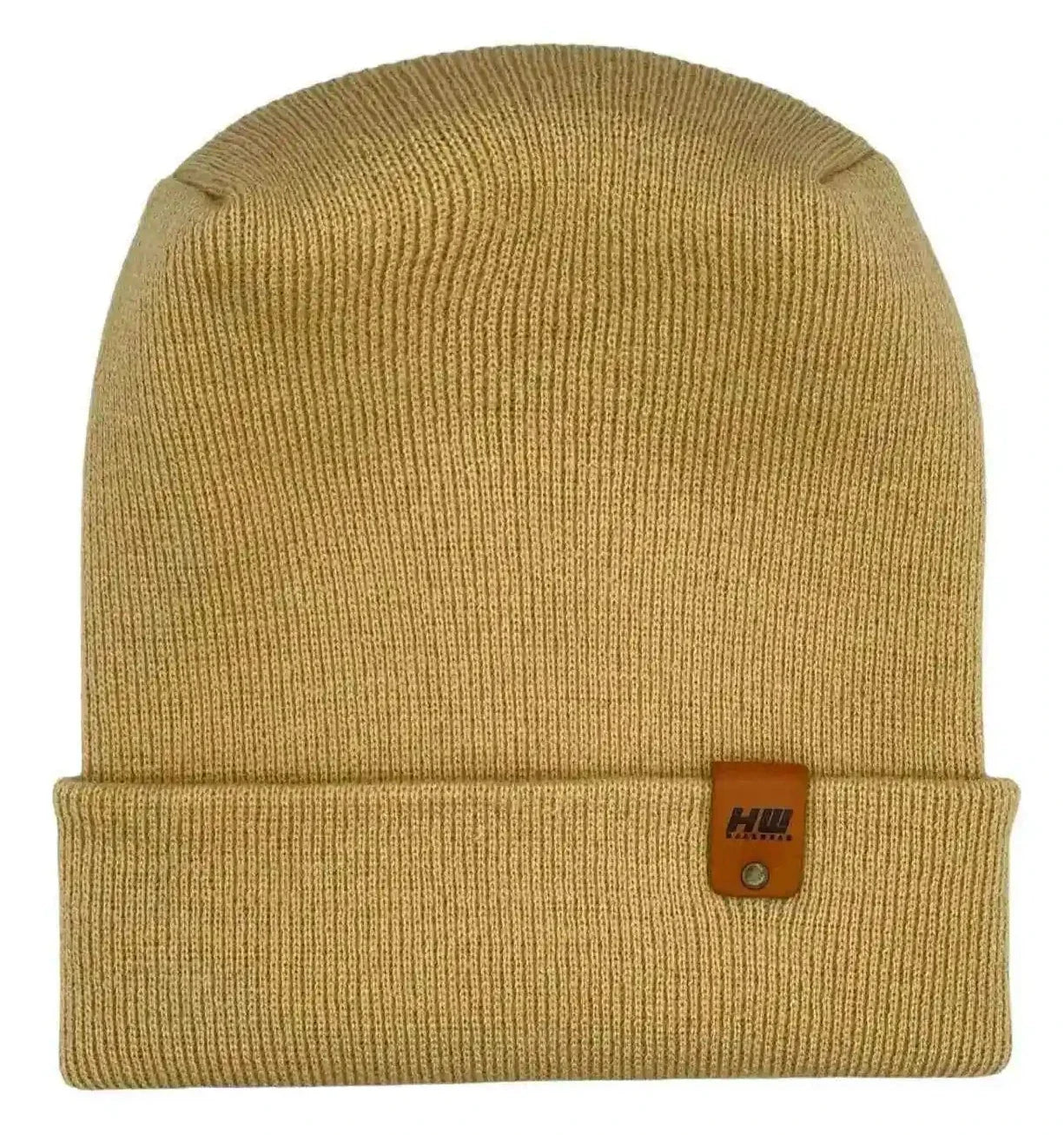 Patented H Stitch Cuffed Beanie, Dune Beige