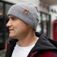 Patented H Stitch Cuffed Beanie, Koala Gray