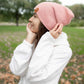 Patented H Stitch Cuffed Beanie, Pearl Pink