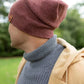 Patented H Stitch Cuffed Beanie, Rusty Burgundy
