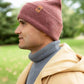 Patented H Stitch Cuffed Beanie, Rusty Burgundy