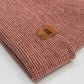 Patented H Stitch Fusion Cuffed Beanie, Burgundy and Pink