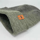 Patented H Stitch Fusion Cuffed Beanie, Gray and Green