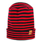 Patented H Stitch RoRo Cuffed Beanie, Black and Red