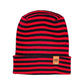 Patented H Stitch RoRo Cuffed Beanie, Black and Red