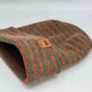 Patented H Stitch RoRo Cuffed Beanie, Burgundy and Green