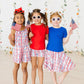 Patriotic Plaid Twirl Shorts