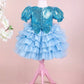 Perla Blue Party Dress