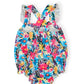 Petal Paradise Ruffle Cross Back Romper