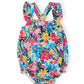 Petal Paradise Ruffle Cross Back Romper