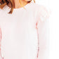 Petal Pink L/S Ruffle Tee