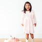 Petal Pink L/S Ruffle Twirl Dress