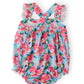 Petals in Paradise Ruffle Cross Back Romper